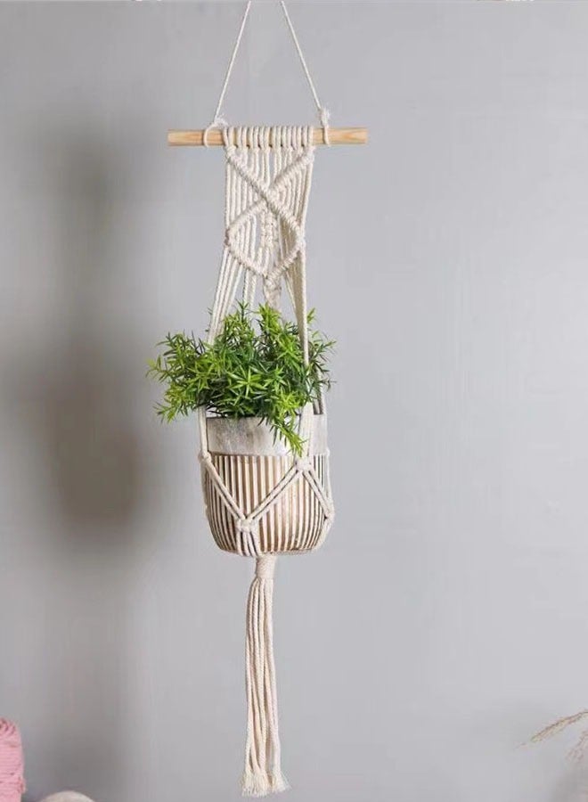 Kutis 1-Piece  Decorative  Plant Pot Holder Hanging Plant Pot Holder 20x70 Centimeter  - Image 1