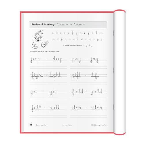 Learning Without Tears Cursive Handwriting Student Workbook, Age 8+, 3rd Grade+, Handwriting Practice, Writing Book, School & Home, Lanugage Arts, Tutoring, Sensory - Image 4