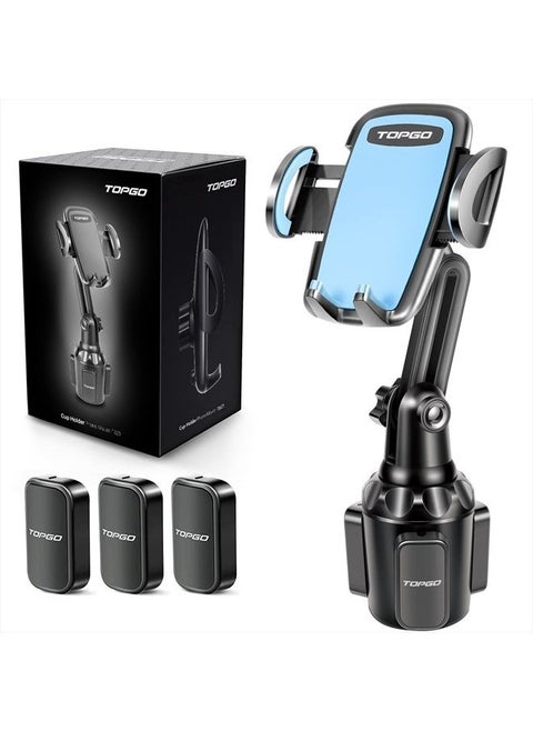 Car Cup Holder Phone Mount Adjustable Pole Car Cup Holder Smart Phone Cradle Car Mount for iPhone 11 Pro/XR/XS Max/X/8/7 Plus/6s/Samsung S10/Note 9/S8 Plus/S7 Edge (B). LUE, 11 inches