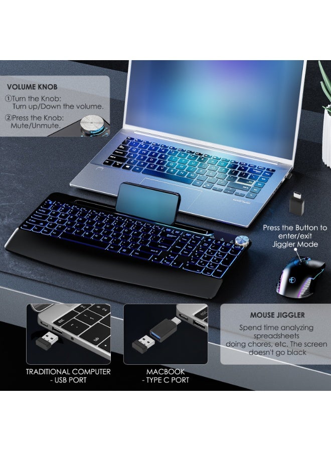 Nariele New Mechanical Office Gaming Esports Mouse and Keyboard Set - Image 2
