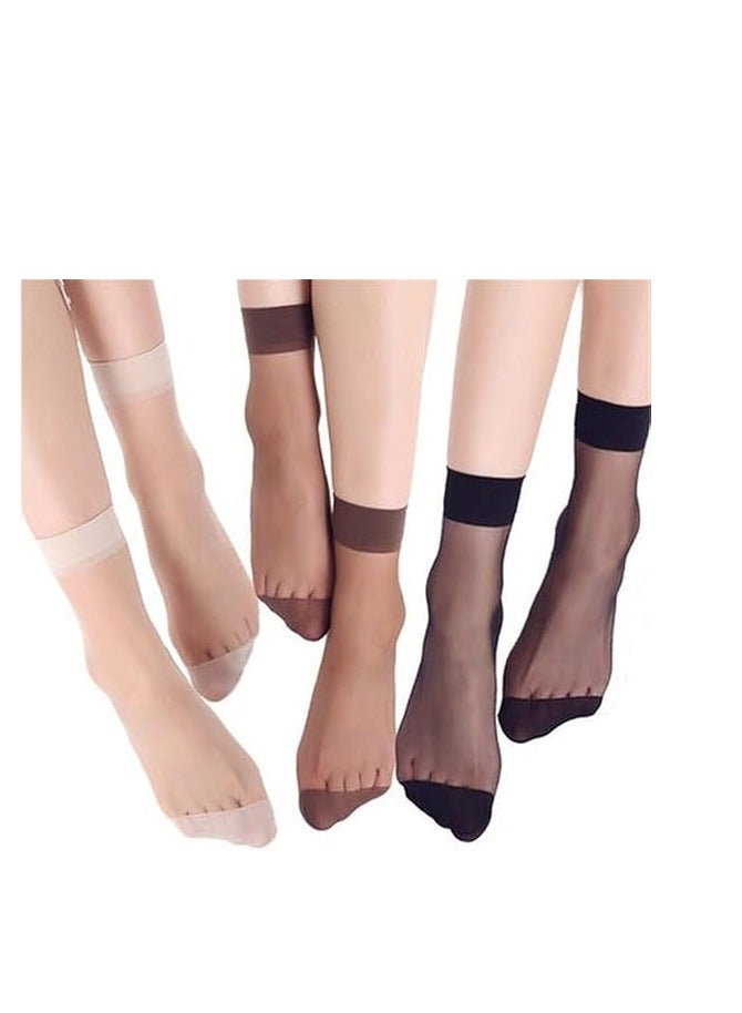 5 Pack Women's Nylon Ankle Socks for All Occasions Soft Touch and Attractive Look - Image 2