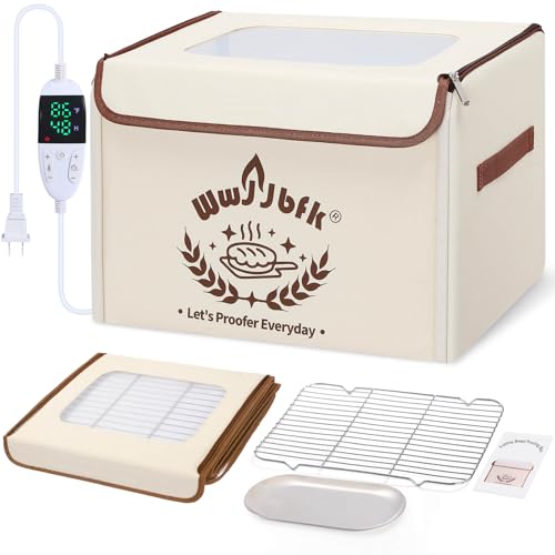 Wwyybfk Bread Proofing Box with Temperature Control, Foldable Dough Fermentation Box for Sourdough, Pizza Dough & Home Baking, Keeps Dough Warm in Cold Kitchens - Image 1