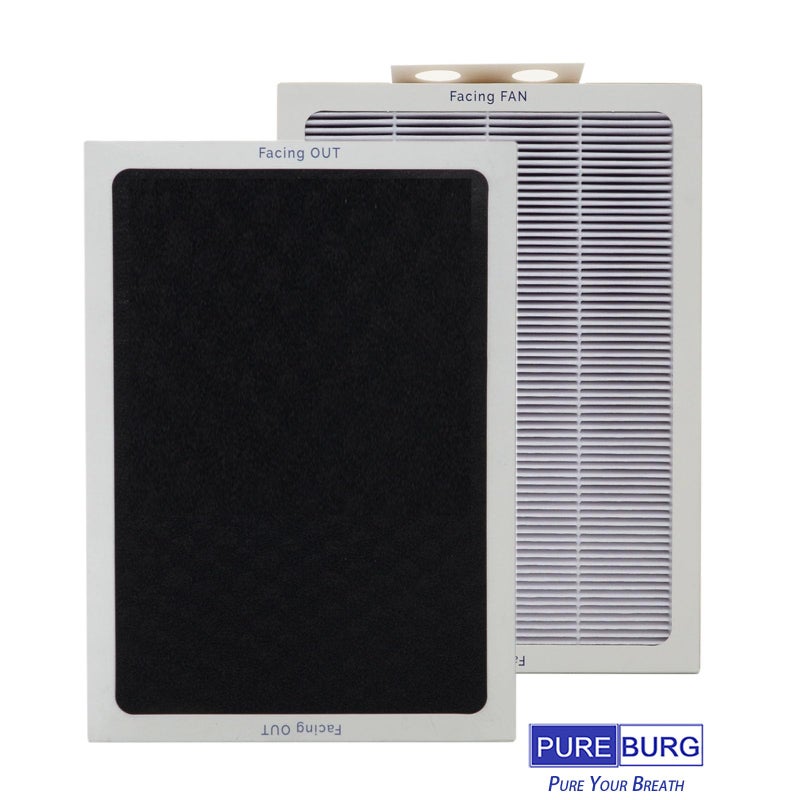 PUREBURG Replacement Smokestop Filter Compatible with Blueair 500/600 Classic 503 505 603 650E 550E 501 510 555EB 601 605 580i 680i Air Purifiers,H13 HEPA 3-Stage Filtration Activated Carbon - Image 3