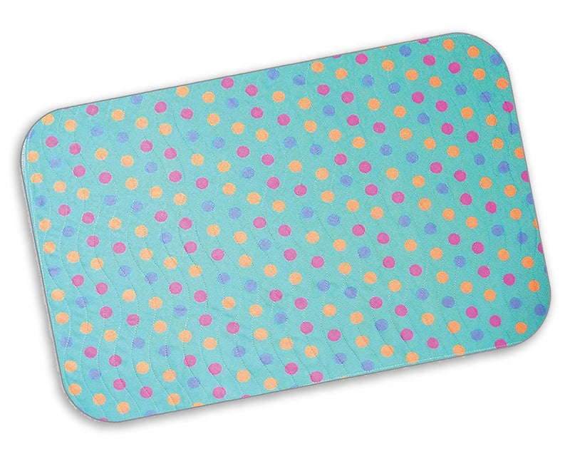 Lessy Messy Waterproof Baby Diaper Changing Mat (Polka Dots) - Image 1
