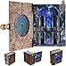 CCCDF Book Nook Kit DIY Miniature Dollhouse Magic Booknook Kit 3D Wooden Puzzle Bookend Bookshelf with LED Light for Adults Teens Circle of Magic - Image 2