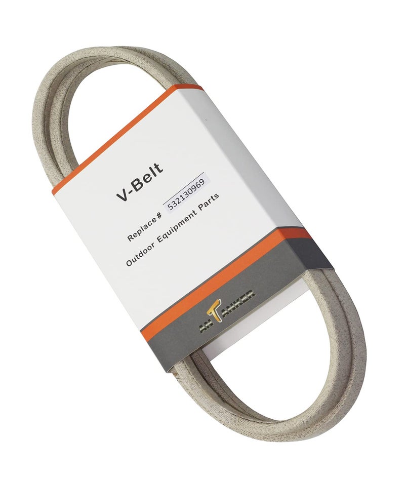 Antanker Drive V-Belt fit for 532130969, Replaces for Poulan/Husqvarna/Craftsman/AYP 130969 Belt, Replaces 592855201, 584444701, 92.45'' Kevlar Belt