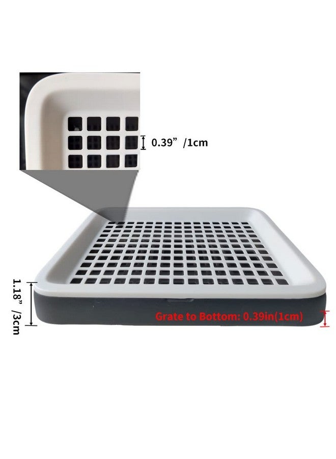 Oncpcare Guinea Pig Litter Tray Pan with Grate for Cage - Small Animal Potty Trainer - Rattie, Chinchilla, and Pet Litter Box - Easy-Clean, Space-Saving Design - 9.8x7.6x1.18 in - Image 3