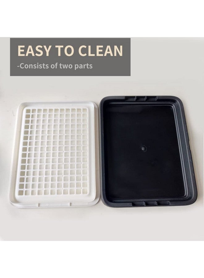 Oncpcare Guinea Pig Litter Tray Pan with Grate for Cage - Small Animal Potty Trainer - Rattie, Chinchilla, and Pet Litter Box - Easy-Clean, Space-Saving Design - 9.8x7.6x1.18 in - Image 4