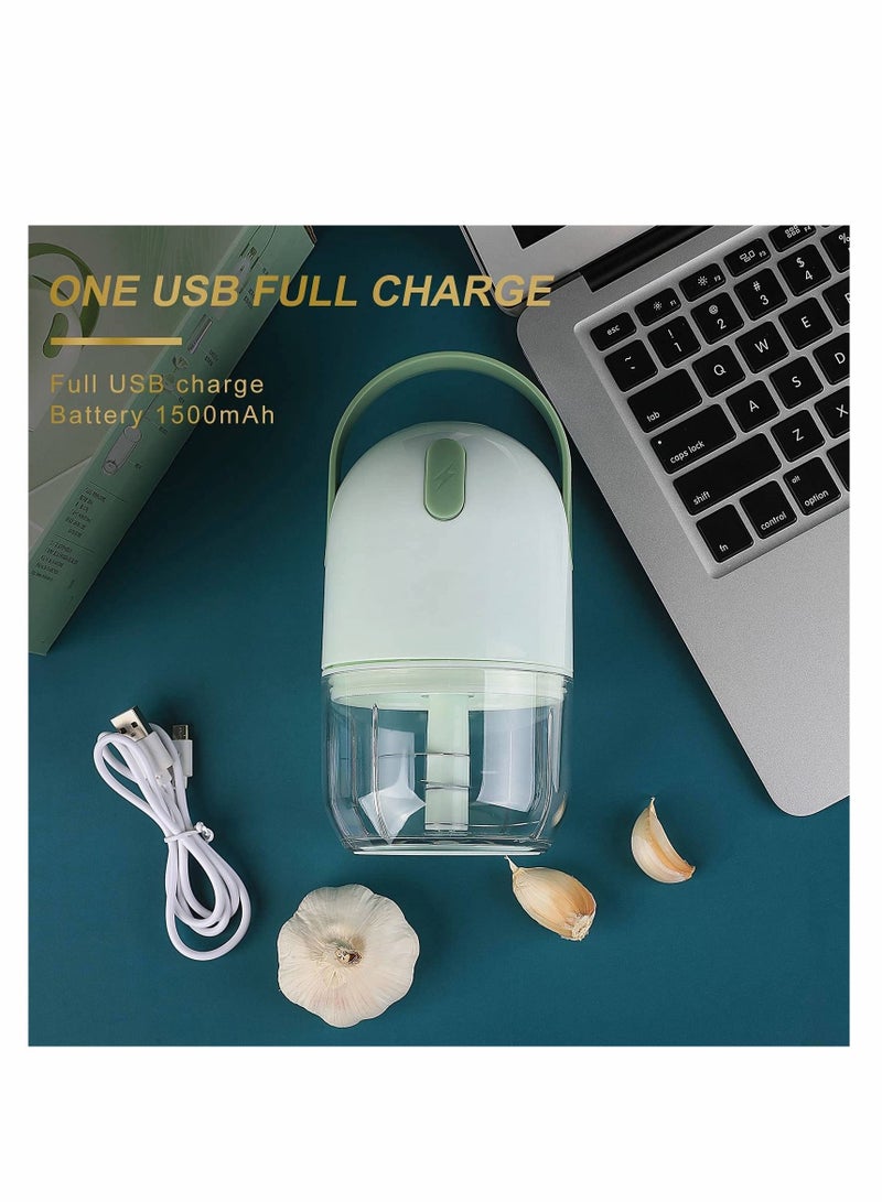 NIBEMINENT Mini Electric Food Chopper,Onion Garlic Chopper Mincer Portable food Processor for Vegetable Spices Seasoning Baby - Image 5
