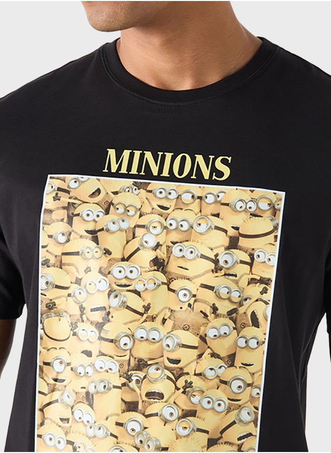 SP Characters Printed Crew Neck T-Shirt  - Image 3
