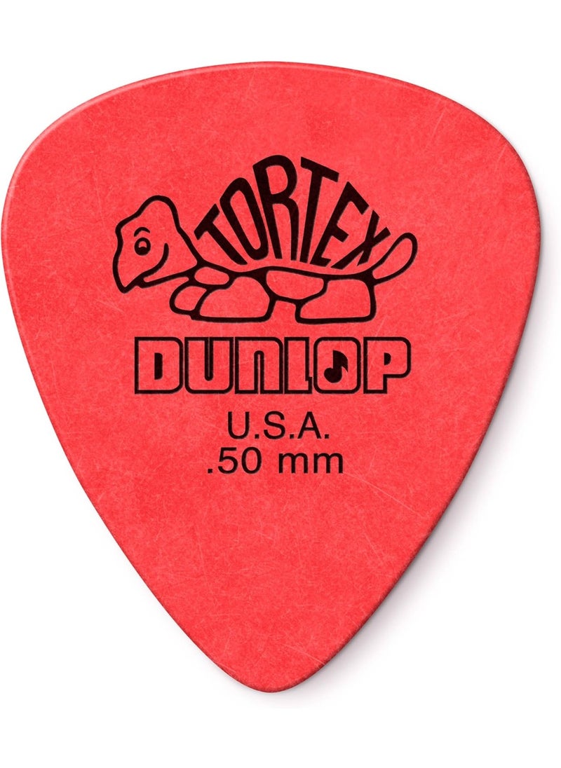 JIM DUNLOP JIM DUNLOP StandardDunlop 50mm Red Guitar Pick Tortex Standard 12 Pack (418P050)  - Image 1