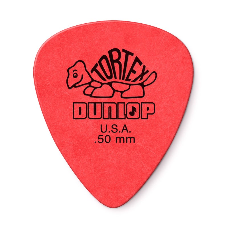 JIM DUNLOP Jim Dunlop StandardDunlop 50mm Red Guitar Pick Tortex Standard 12 Pack (418P.50) - Image 1
