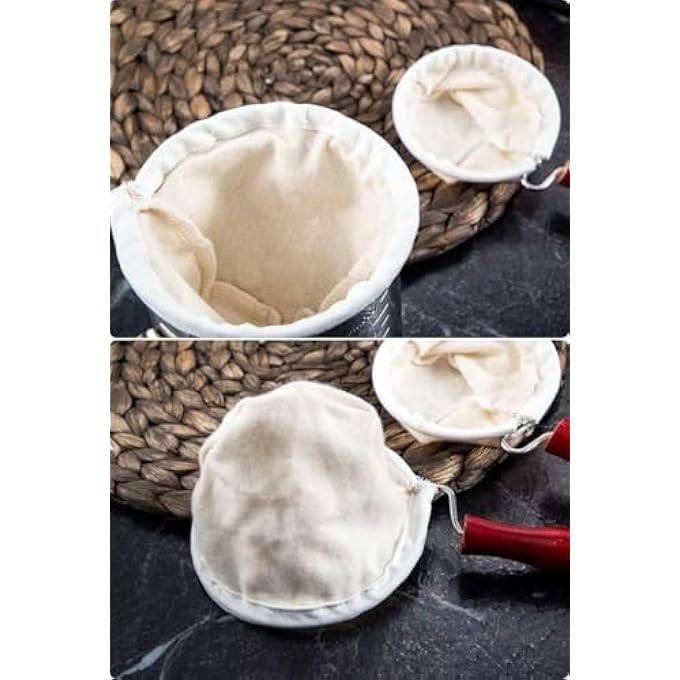 أكس سبرينج فلتر قهوة من القماش الفاخر مع مقبض خشبي مريح مناسب لآلات صنع القهوة المختلفة ضروري لمحبي القهوة وصانعي القهوة - Image 5