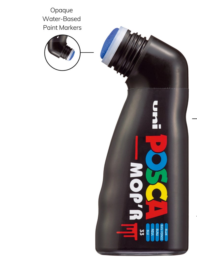 Mop'r Water Based Permanent Paint Marker Light Blue