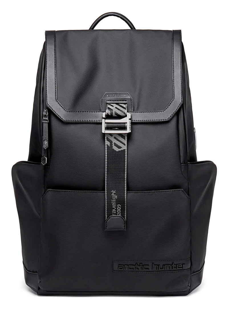 Arctic Hunter  Stylish Backpack Water Repellant Anti-Theft Laptop Shoulder Bag with Built in USB/Earphone Port Premium Travel College Daypack, B00428, Black  | Best Price UAE