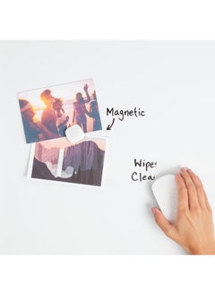 U Brands Magnetic Square Marble Print Dry Erase Board, 14"X14", Frameless, Includes Magnet And Marker  - Image 4