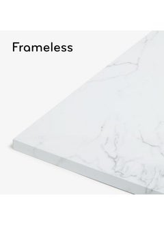U Brands Magnetic Square Marble Print Dry Erase Board, 14"X14", Frameless, Includes Magnet And Marker  - Image 3