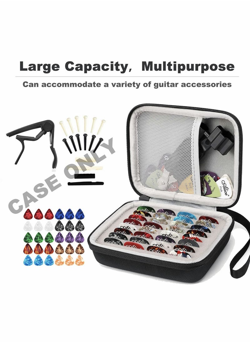 SYOSI - Guitar Pick Holder Case Compatible for Fender, ChromaCast, D'Addario, JIM DUNLOP, Bolopick, Guitar Accessory Storage Pouch (black) - Image 1