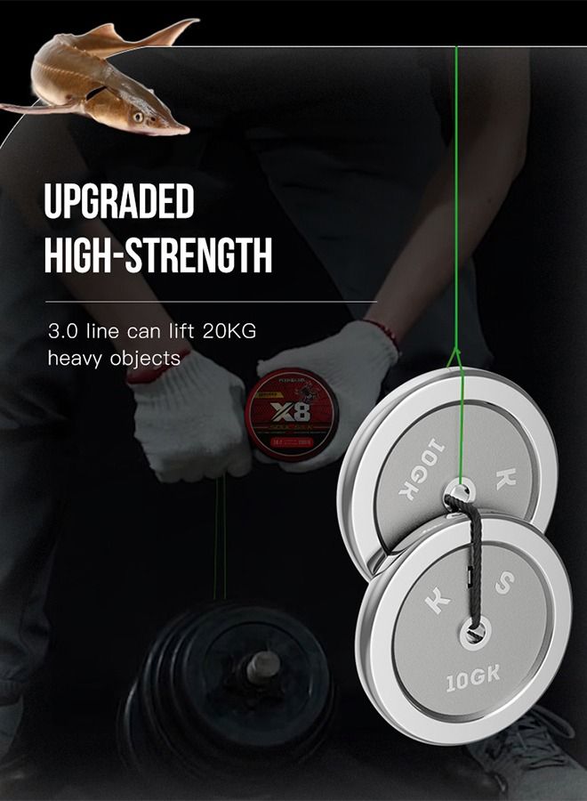 GROIC 150M Nylon String Fishing Line,40 Lbs 8-Strand Line Cord Strong Monofilament Wire Flexible Wear Fishing Leader - Image 4