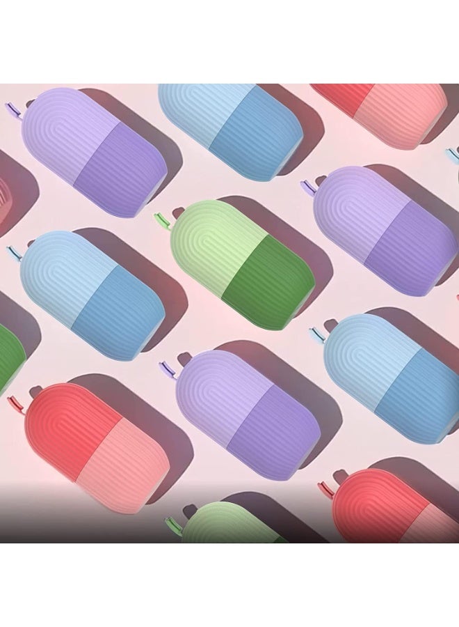 بكرة ثلج من السيليكون للوجه | بكرة ثلج متوهجة لتحسين الأكياس تحت العينين وإزالة الهالات السوداء وتقليص المسام والعناية بالبشرة | قابلة لإعادة الاستخدام وغير قابلة للكسر متعدد الالوان - Image 2