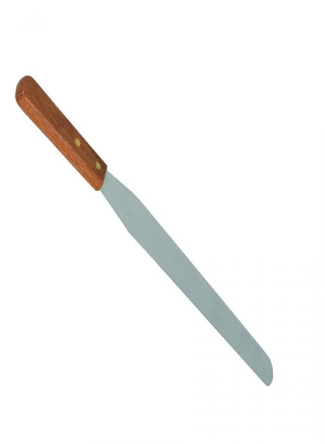 TrueCraftware- 14-Inch Flexible Icing Spatula Stainless Steel with Wood Handle- Butter Cake Cream Spatulas Icing Frosting Spreader Cake Decorating Spatulas for Professional or Home Baking - Image 1