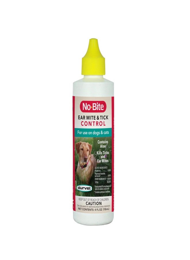 Durvet 011-1165 No-Bite Flea & Tick Ear Mite Control, 4 oz - Image 1