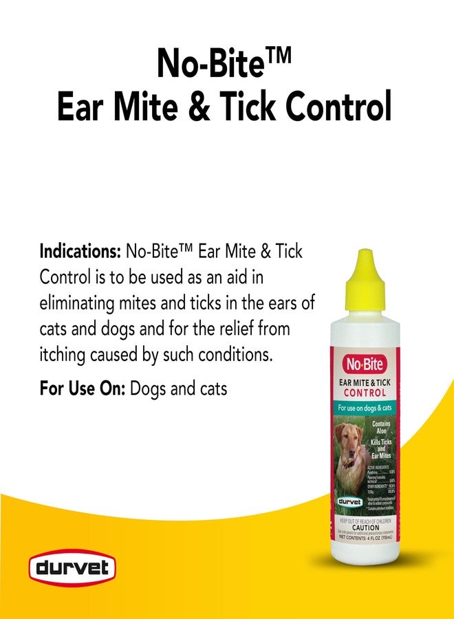 Durvet 011-1165 No-Bite Flea & Tick Ear Mite Control, 4 oz - Image 3
