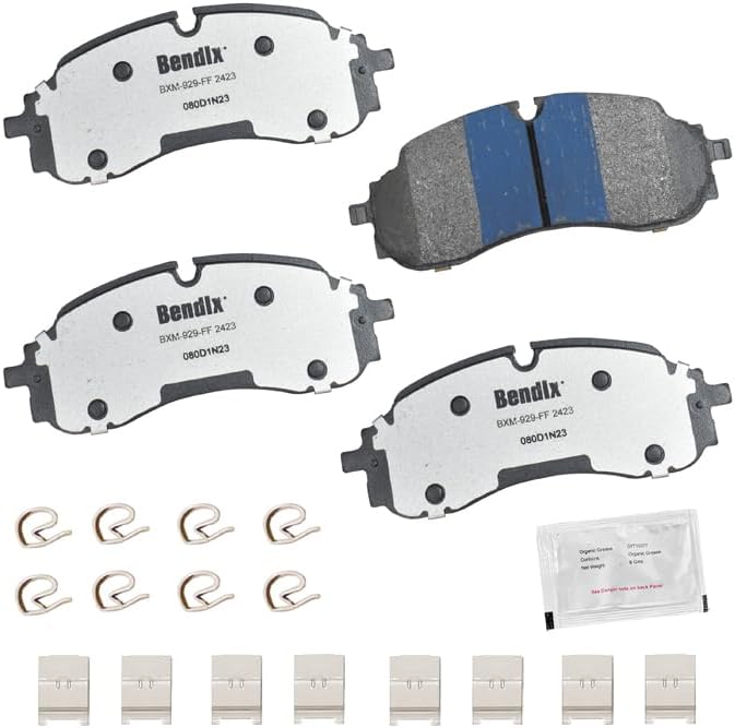 Bendix Fleet Metlok MKD2423FM Semi-Metallic Front Brake Pads for Ford E-Transit 2024-2022, Transit-150 2023-2022, Transit-250 2023-2022, Transit-350 2023-2022, Transit-350 HD 2023 - Image 2