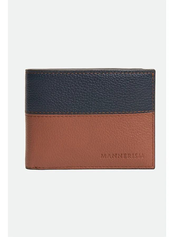 تكلف The Passage ID Leather Pass Case Wallet – Navy & Tan