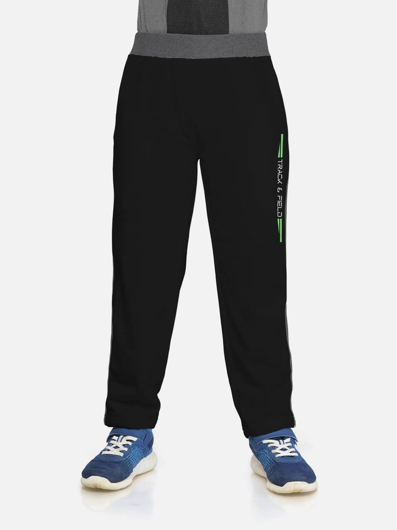 HELLCAT Boys Regular Fit Blended Cotton Stylish Mid Rise Track Pants - Pack of 3-Maroon/Grey_32(11-12Y) - Image 5