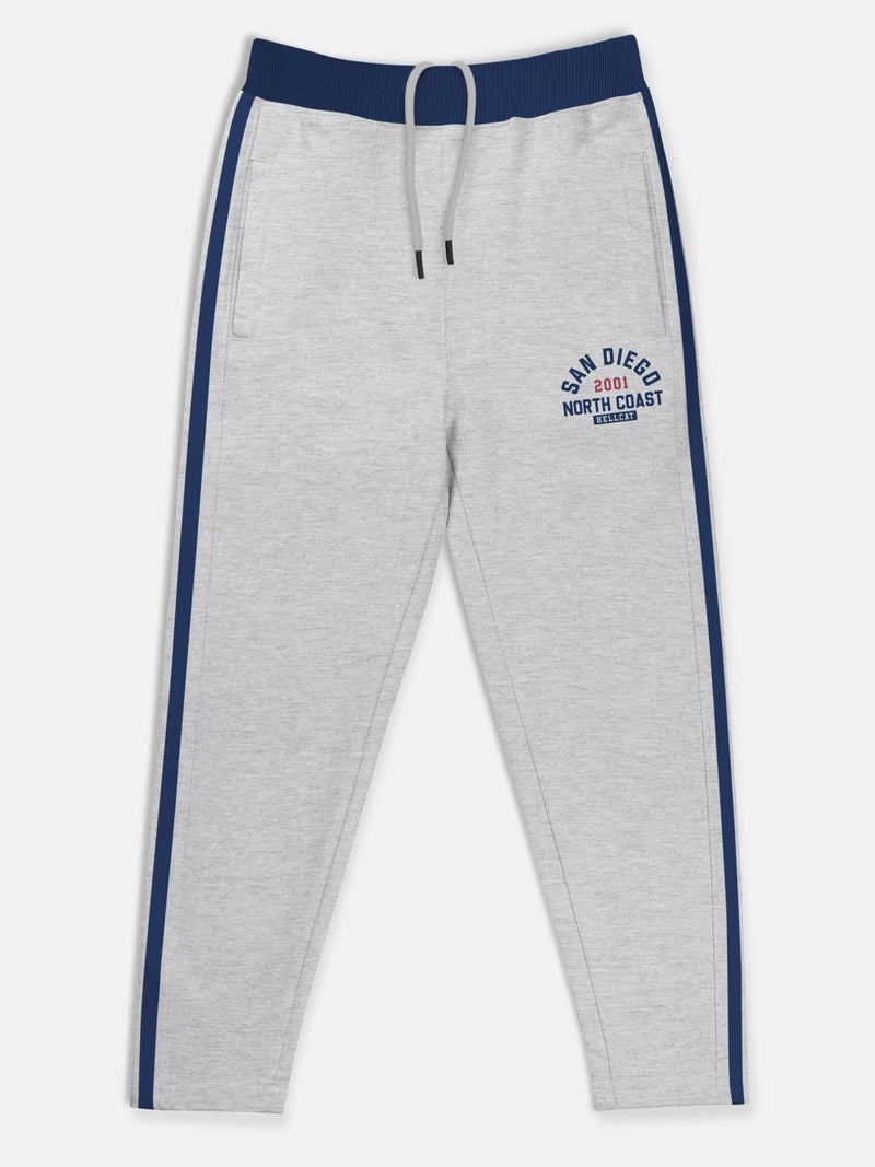 HELLCAT Boys Regular Fit Blended Cotton Stylish Mid Rise Track Pants - Pack of 3-Maroon/Grey_32(11-12Y) - Image 2