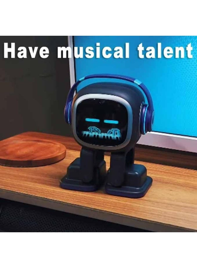 LIVING.AI EMO Interactive AI Desk Robot Pet Companion with Personality- ChatGPT Enabled with Voice Commands & Dance Feature, comes with Charging Home Station - Image 5