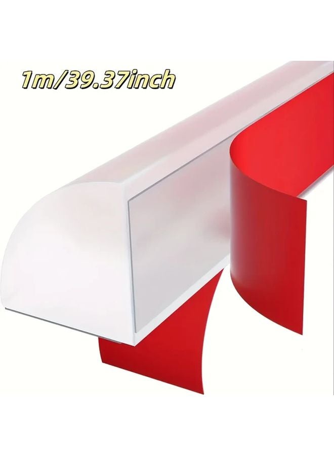 White Flexible Quarter Round Waterproof Threshold 1m For Bathroom Shower And Kitchen Sink - Image 1