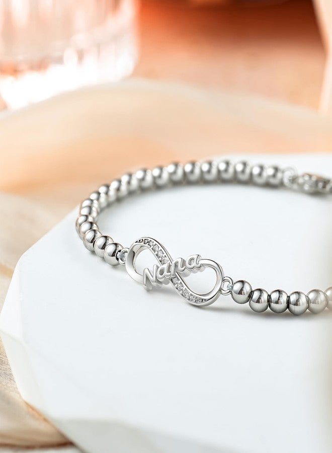 Tarsus Nana Gifts Infinity Love Bracelet Jewelry Gifts for Nana Mothers Day Birthday Christmas - Image 4