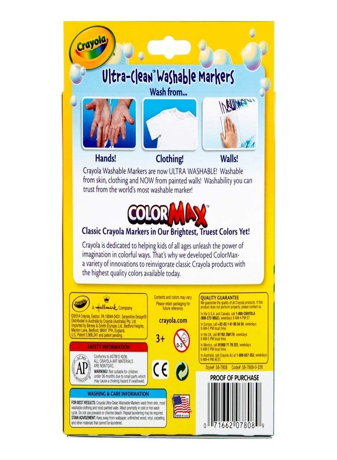 Crayola Washable Coloring Markers 8 Colors [Set of 2] - Image 2