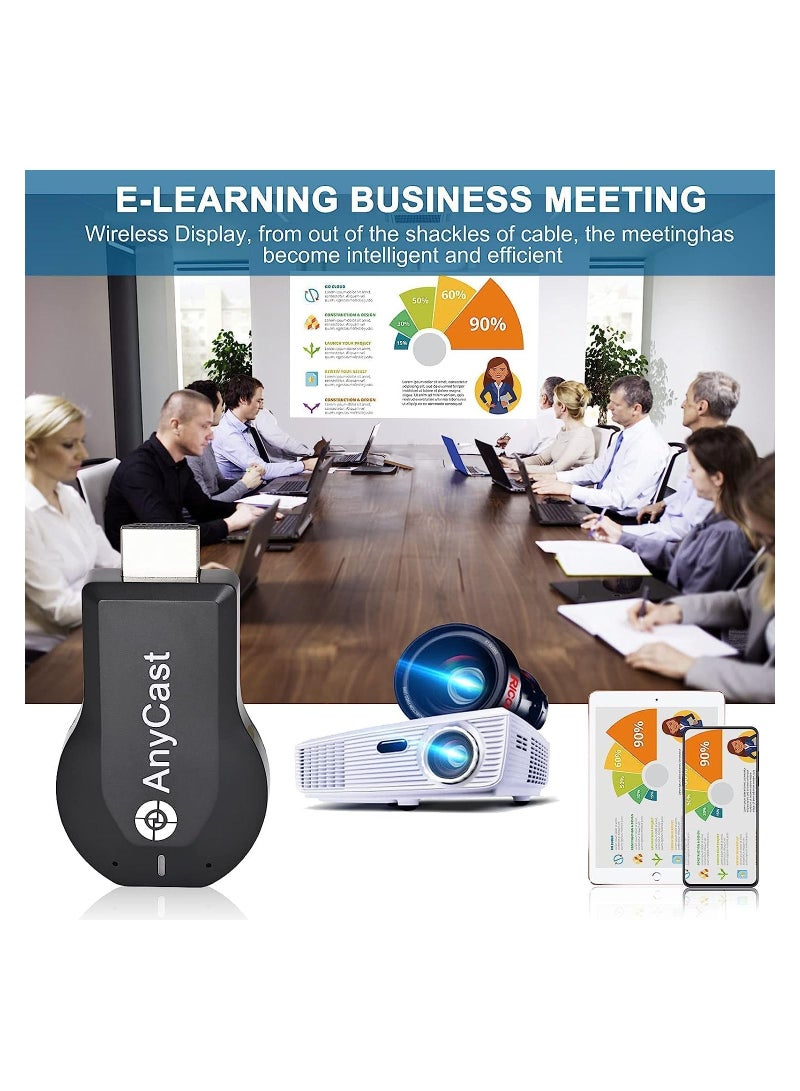 HDMI Wireless Display Adapter - 1080P Mobile Screen Mirroring Receiver Dongle to TV/Projector Receiver Support Windows Android Mac iOS - Image 3