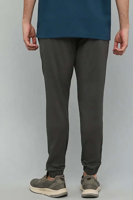 أر أند بي Solid Jogger Pants with Drawstring Waist
