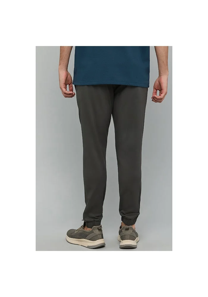 أر أند بي Solid Jogger Pants with Drawstring Waist