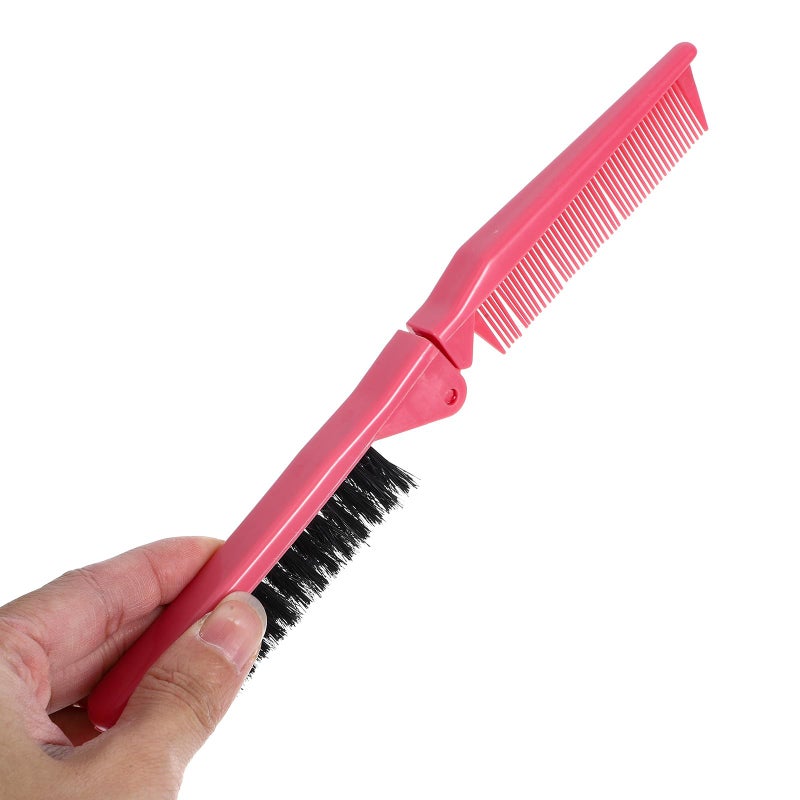 Folding Compact Detangling Hair Comb Set Of 2 For Travel Purse Women Portable - Image 5