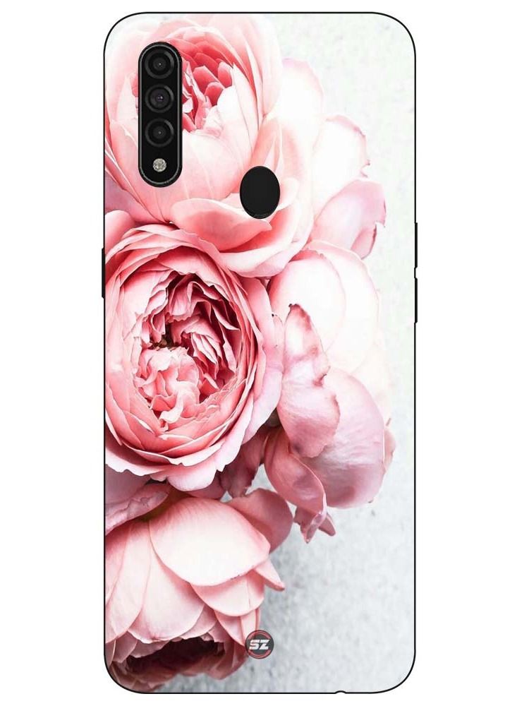 Service Zone Protective Printed Mobile Cover Abstract Pink Flower Pattern For Oppo A31 