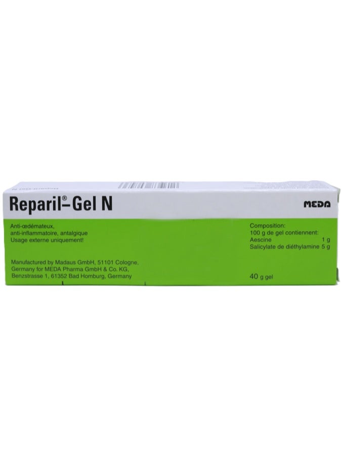 MEDA Reparil-Gel N Topical Gel 40g | Fast Relief for Pain, Swelling & Inflammation - Image 1
