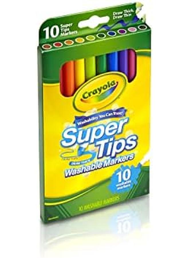 كرايولا 10 قيراط. أقلام تحديد ذات أطراف فائقة قابلة للغسل، عدد 10 - Image 4