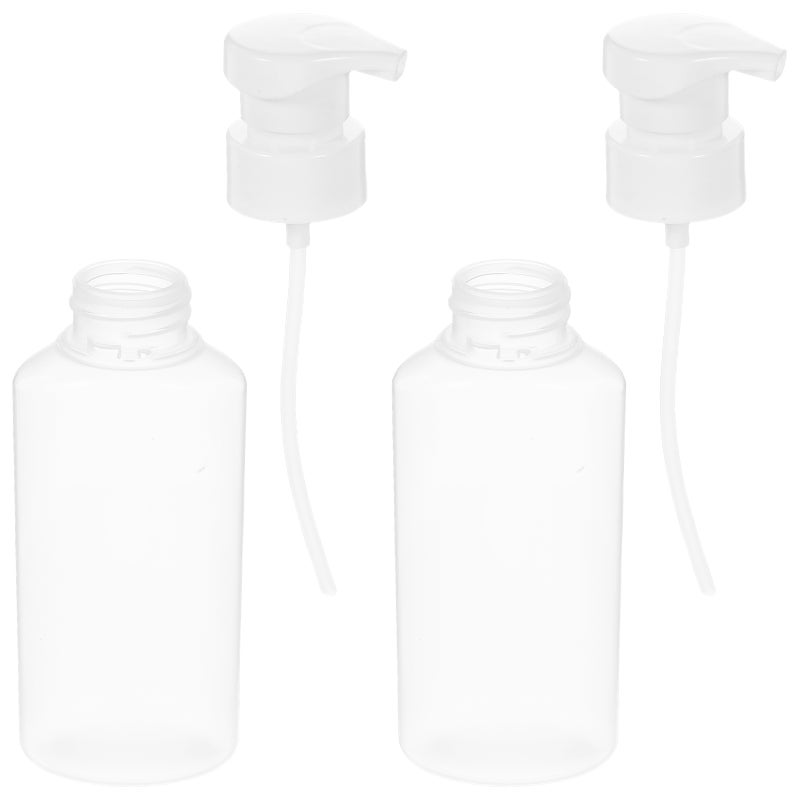 1 Set 2pcs Plastic Empty Foam Bottle Mousse Bubble Bottle Squeeze Bottle Portable Soap Dispenser Bottles (Transparent) - Image 4