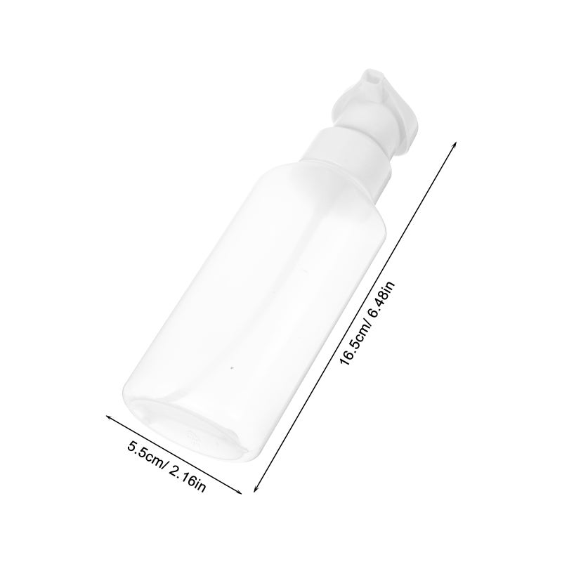 1 Set 2pcs Plastic Empty Foam Bottle Mousse Bubble Bottle Squeeze Bottle Portable Soap Dispenser Bottles (Transparent) - Image 2