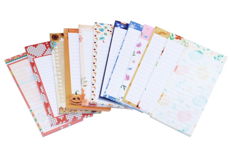 Creative Hobbies 12-Pack Monthly Magnetic Notepads - Vibrant Seasonal Designs for January to December - Image 4