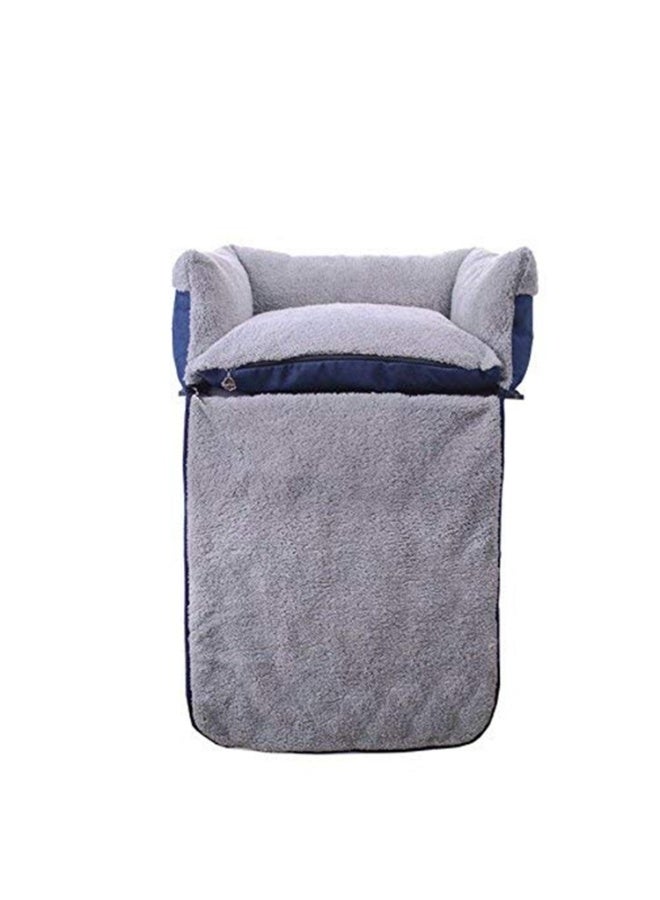 Multifunctional Plush Dog Sofa Bed, Soft Non-Slip Pet Sleeping Mat, Bite-Resistant Warm Kennel for Small Medium Dogs and Cats - Image 3