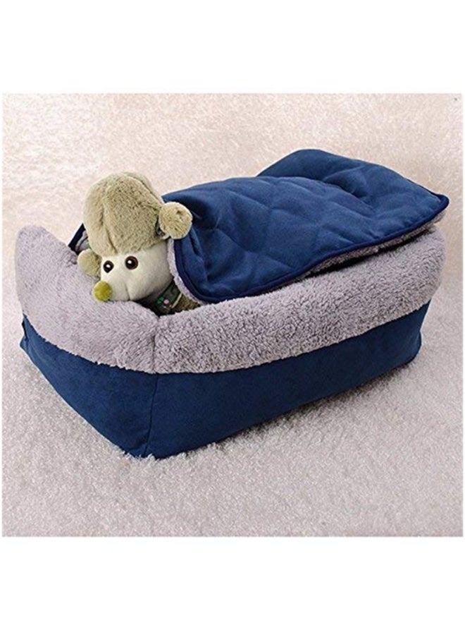 Multifunctional Plush Dog Sofa Bed, Soft Non-Slip Pet Sleeping Mat, Bite-Resistant Warm Kennel for Small Medium Dogs and Cats - Image 2