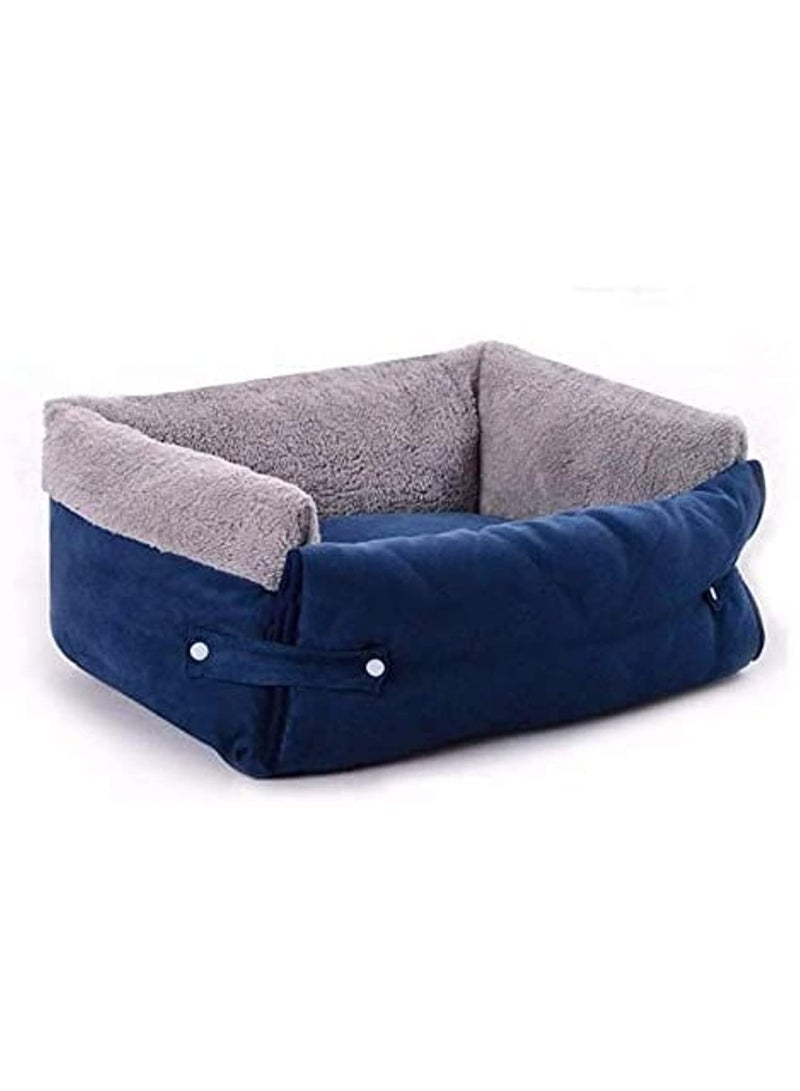 Multifunctional Plush Dog Sofa Bed, Soft Non-Slip Pet Sleeping Mat, Bite-Resistant Warm Kennel for Small Medium Dogs and Cats - Image 1