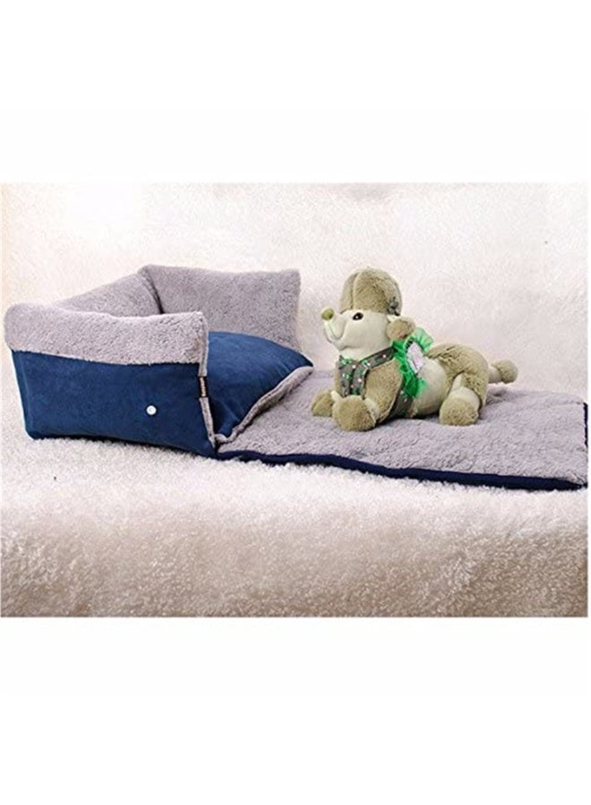 Multifunctional Plush Dog Sofa Bed, Soft Non-Slip Pet Sleeping Mat, Bite-Resistant Warm Kennel for Small Medium Dogs and Cats - Image 5