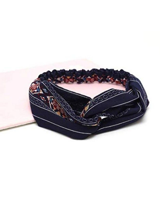 FAVELA Headbands For Women Criss Cross Turban Korean Knotted Boho Stretchy Headwrap/Scarf/Headwrap/Bandana For Girls Vintage Fashion Leisure Hair Accessories (Set Of 5) - Image 4